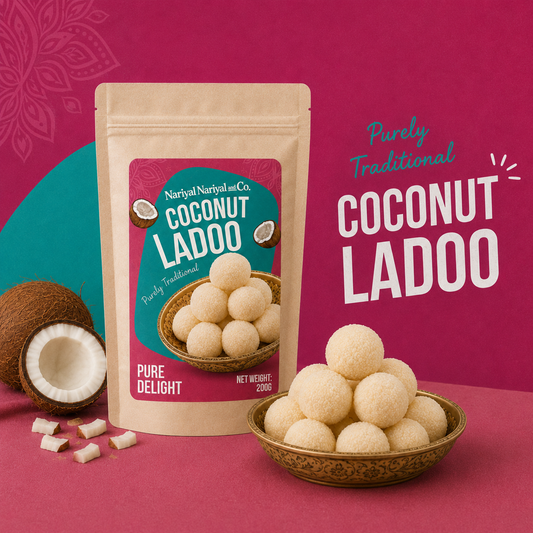 Traditional White Coconut Ladoo (Narkel Naru) – Combo