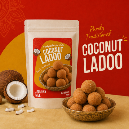 Jaggery Coconut Ladoo (Gurer Narkel Naru)
