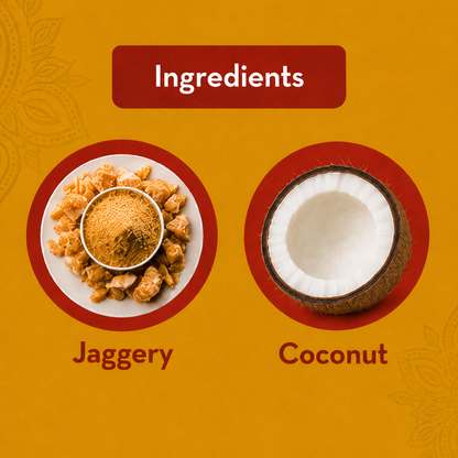 Jaggery Coconut Ladoo (Gurer Narkel Naru)