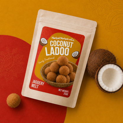 Jaggery Coconut Ladoo (Gurer Narkel Naru)