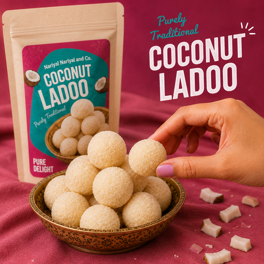 Traditional White Coconut Ladoo (Narkel Naru)