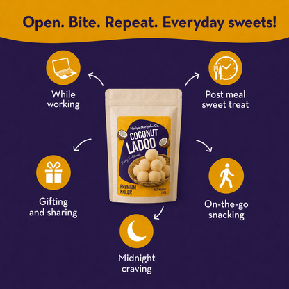 Premium Kheer Coconut Ladoo (Kheerer Narkel Naru)