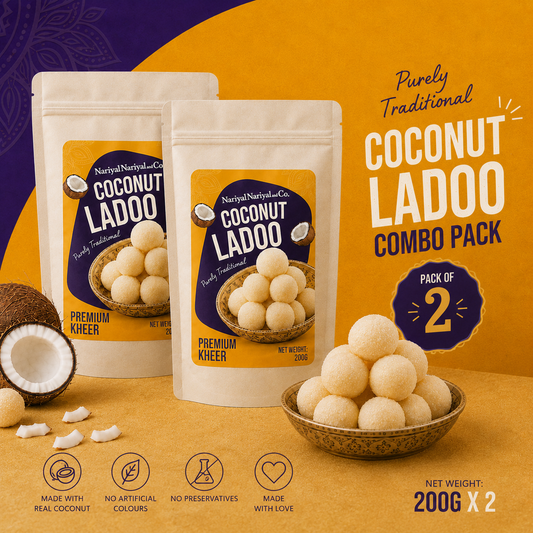 Premium Kheer Coconut Ladoo (Kheerer Narkel Naru) – Combo